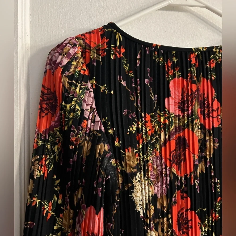 Catherine Malandrino Nordstrom Pleated Bubble Sleeve Cocktail Dress Women’s S - Picture 8 of 10